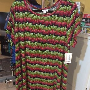LulaRoe Geometric 3XL Carly Dress